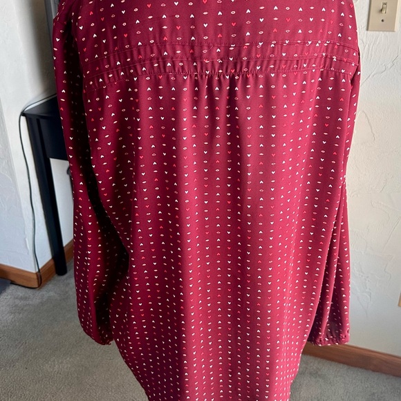 ❤️💋 Lauren Conrad - Women's Patterned Button-Up Blouse - Size: XL - Picture 3 of 8